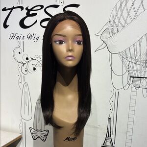 Classic Straight Lace Front Wig dark brown